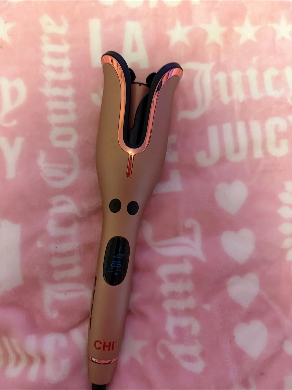 CHI Rose Gold Auto Curling Iron for Women
